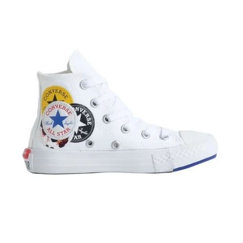 all star cano alto couro infantil