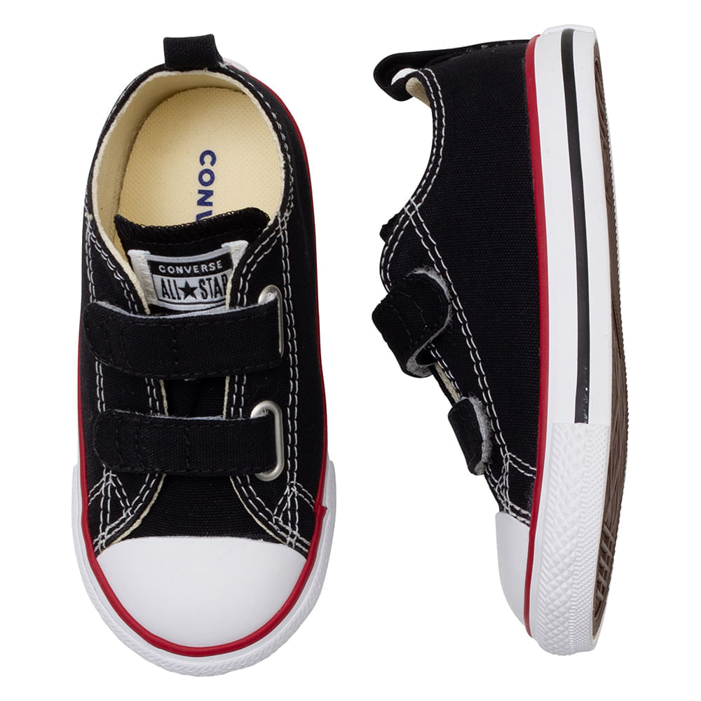 Tenis Infantil Converse All Star Preto 2v Laranjeiras Kids