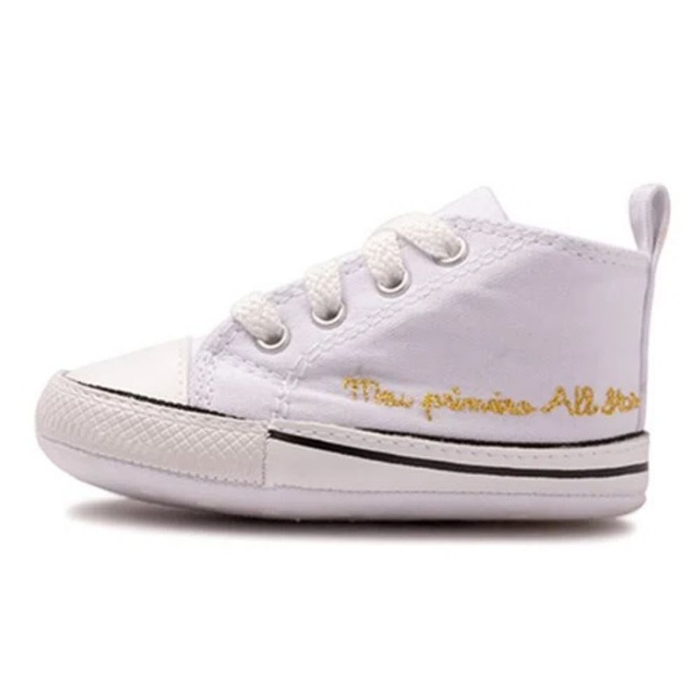 Tênis Recém Nascido Meu Primeiro ALL STAR Branco Laranjeiras Kids